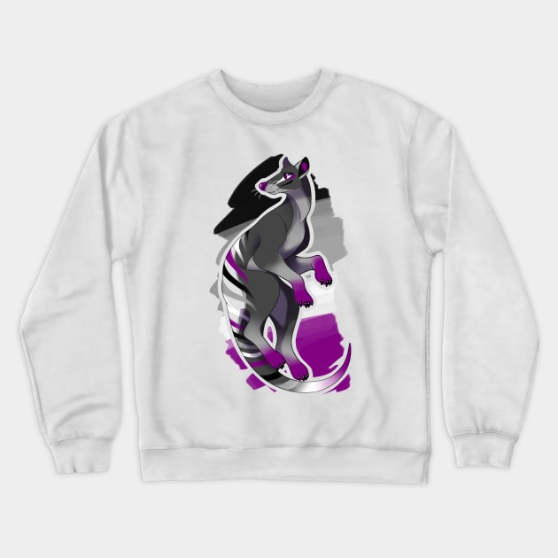 Asexual Thylacine Crewneck Sweatshirt by candychameleon